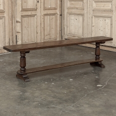 Rustic Country French Solid Oak Bench