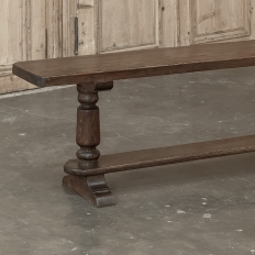 Rustic Country French Solid Oak Bench