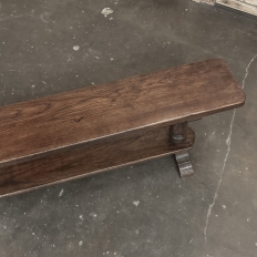 Rustic Country French Solid Oak Bench