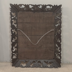 19th Century French Renaissance Revival Hand-Carved Oak Mirror