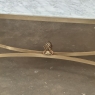 Mid-Century Carrara Marble and Gilded Brass Maison Jansen Style Coffee Table