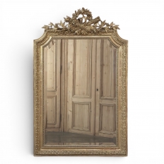 Antique 19th Century French Louis XVI Gilded Mirror
