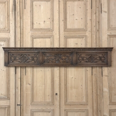Antique Gothic Revival Carved Oak Panel