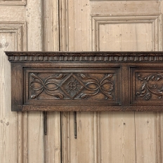 Antique Gothic Revival Carved Oak Panel