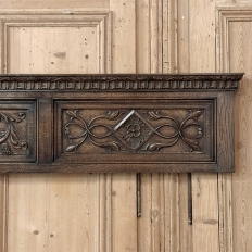 Antique Gothic Revival Carved Oak Panel