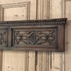 Antique Gothic Revival Carved Oak Panel