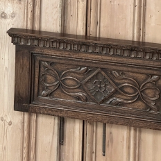 Antique Gothic Revival Carved Oak Panel