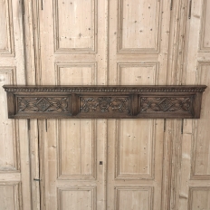 Antique Gothic Revival Carved Oak Panel