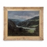 Antique Framed Oil Painting on Canvas of Ardennes Landscape by Rene Toussaint (1902-1971)