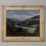 Antique Framed Oil Painting on Canvas of Ardennes Landscape by Rene Toussaint (1902-1971)