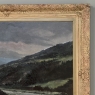 Antique Framed Oil Painting on Canvas of Ardennes Landscape by Rene Toussaint (1902-1971)