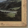 Antique Framed Oil Painting on Canvas of Ardennes Landscape by Rene Toussaint (1902-1971)
