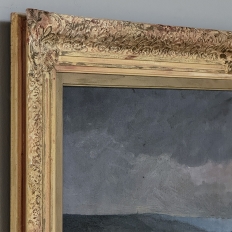 Antique Framed Oil Painting on Canvas of Ardennes Landscape by Rene Toussaint (1902-1971)