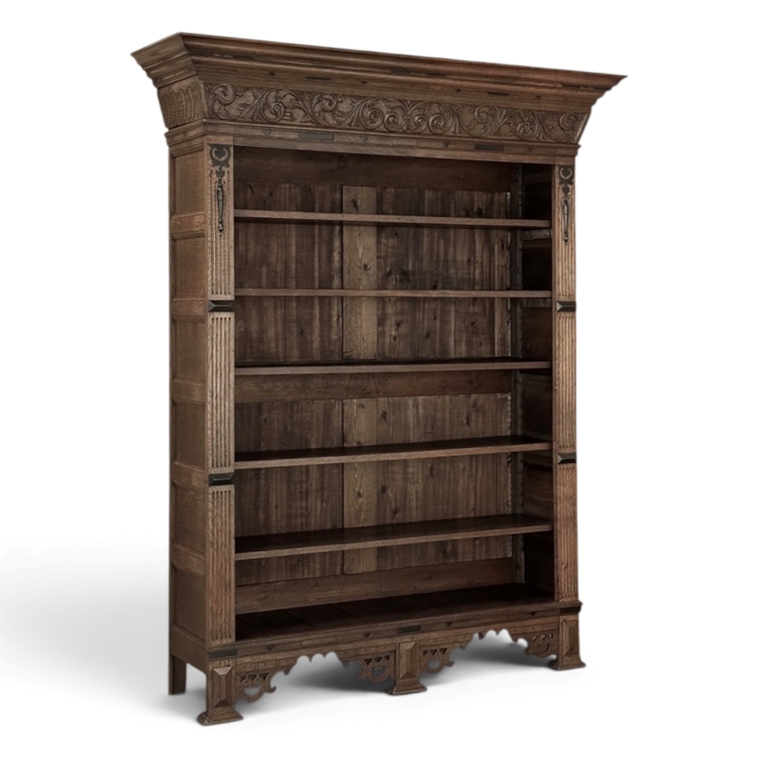 19th Century Dutch Renaissance Open Bookcase