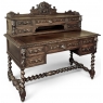 19th Century French Renaissance Wall Desk with Extending Writing Surface