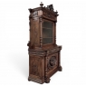 19th Century French Renaissance Revival Oak Bookcase ~ Bibliothèque with Beveled Glass