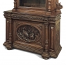 19th Century French Renaissance Revival Oak Bookcase ~ Bibliothèque with Beveled Glass
