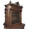 19th Century French Renaissance Revival Oak Bookcase ~ Bibliothèque with Beveled Glass