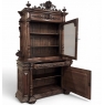 19th Century French Renaissance Revival Oak Bookcase ~ Bibliothèque with Beveled Glass