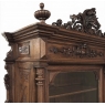 19th Century French Renaissance Revival Oak Bookcase ~ Bibliothèque with Beveled Glass