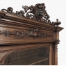 19th Century French Renaissance Revival Oak Bookcase ~ Bibliothèque with Beveled Glass