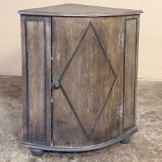 18th Century Dutch Rustic Painted Corner Cabinet