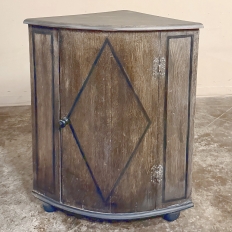18th Century Dutch Rustic Painted Corner Cabinet
