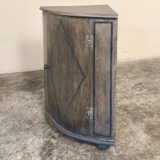 18th Century Dutch Rustic Painted Corner Cabinet