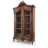 19th Century French Louis XV Walnut Display Armoire ~ Bookcase