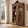 19th Century French Louis XV Walnut Display Armoire ~ Bookcase