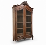 19th Century French Louis XV Walnut Display Armoire ~ Bookcase
