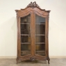 19th Century French Louis XV Walnut Display Armoire ~ Bookcase