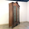 19th Century French Louis XV Walnut Display Armoire ~ Bookcase