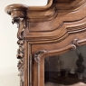 19th Century French Louis XV Walnut Display Armoire ~ Bookcase