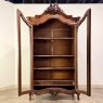 19th Century French Louis XV Walnut Display Armoire ~ Bookcase