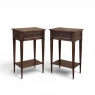 Pair Mid-Century Louis XVI Style Mahogany End Tables