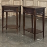 Pair Mid-Century Louis XVI Style Mahogany End Tables