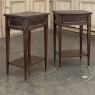 Pair Mid-Century Louis XVI Style Mahogany End Tables