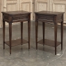 Pair Mid-Century Louis XVI Style Mahogany End Tables