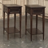 Pair Mid-Century Louis XVI Style Mahogany End Tables