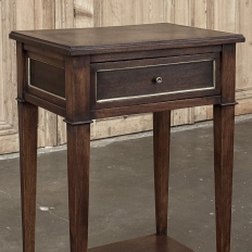 Pair Mid-Century Louis XVI Style Mahogany End Tables