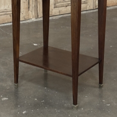 Pair Mid-Century Louis XVI Style Mahogany End Tables