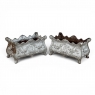 Pair Antique French Louis XIV Style Cast Iron Jardinières