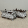 Pair Antique French Louis XIV Style Cast Iron Jardinières