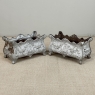 Pair Antique French Louis XIV Style Cast Iron Jardinières