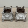 Pair Antique French Louis XIV Style Cast Iron Jardinières