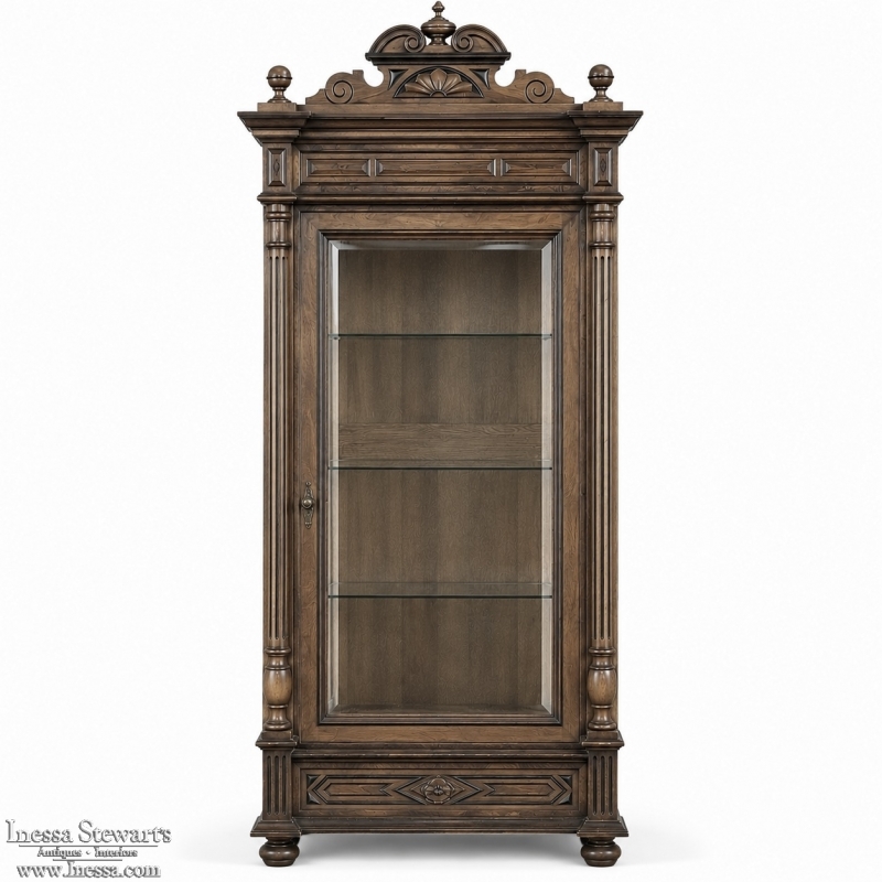 19th Century French Henri II Bookcase ~ Display Armoire