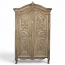 18th Century French Régence Period Stripped White Oak Armoire from the Loire Valley