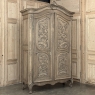 18th Century French Régence Period Stripped White Oak Armoire from the Loire Valley