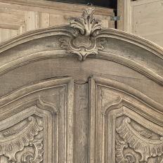 18th Century French Régence Period Stripped White Oak Armoire from the Loire Valley